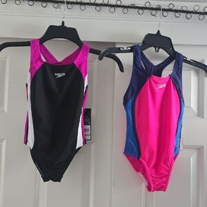 Speedo Kids' Swimsuit Set - Black, Pink, and Blue